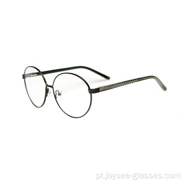 Óculos pretos redondos de alta qualidade
